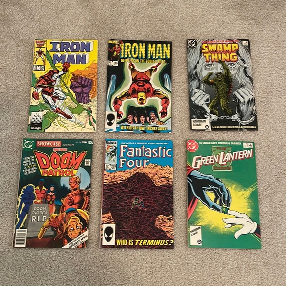 Lot of 6 Comics Iron man Swamp Thing Many more - Picture 1 of 5